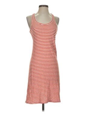 J. Crew Red & White Striped Racerback Tank